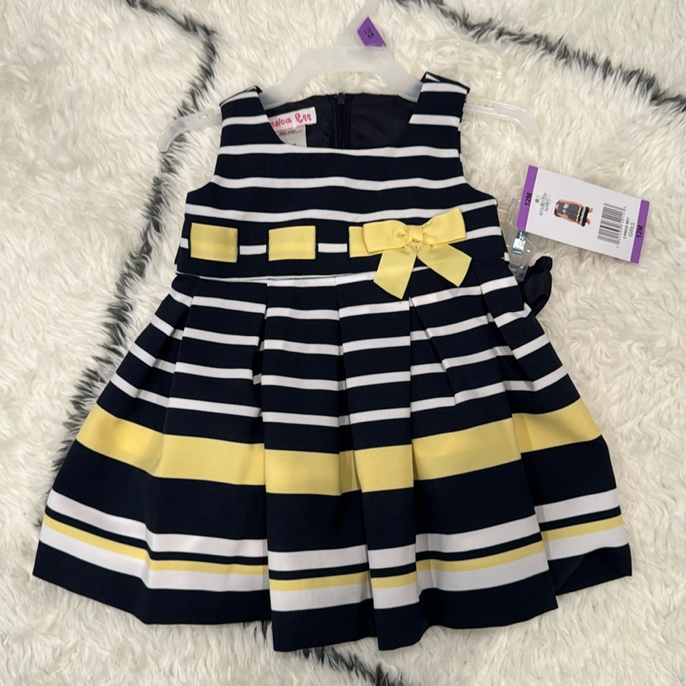 NWT Jessica Ann spring baby dress size 12 m
